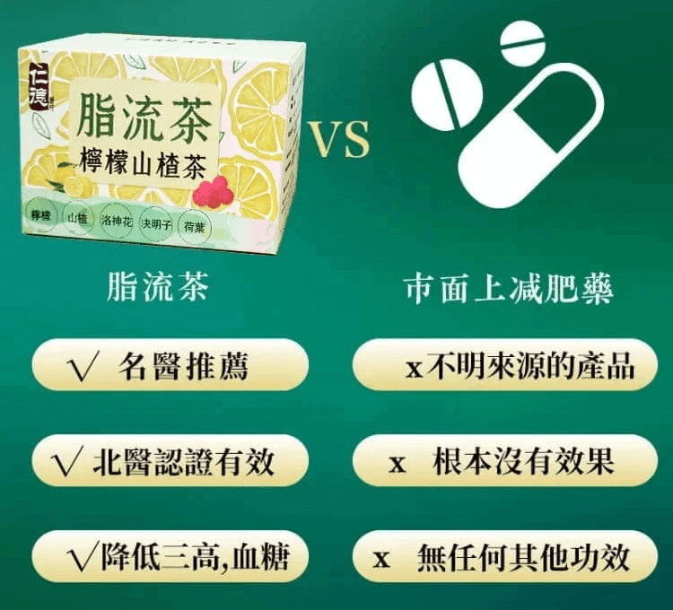 檸檬山楂脂流茶